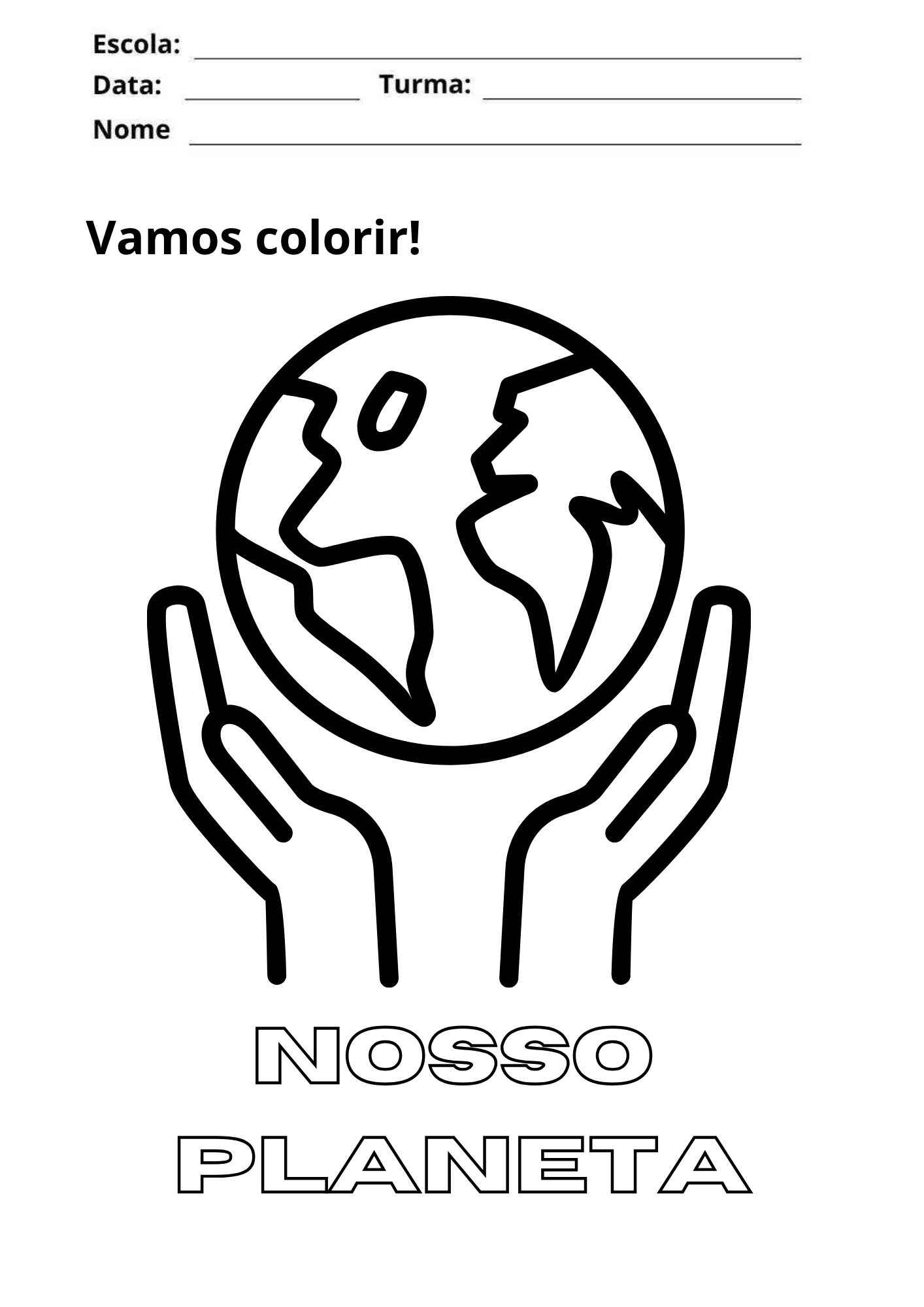 imagens de meio ambiente para pintar