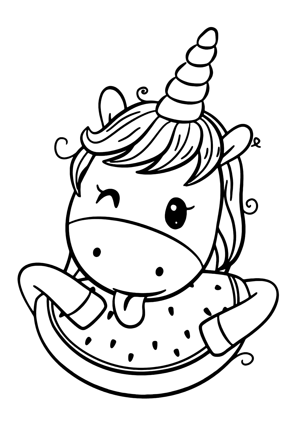 desenho de melancia para crianças