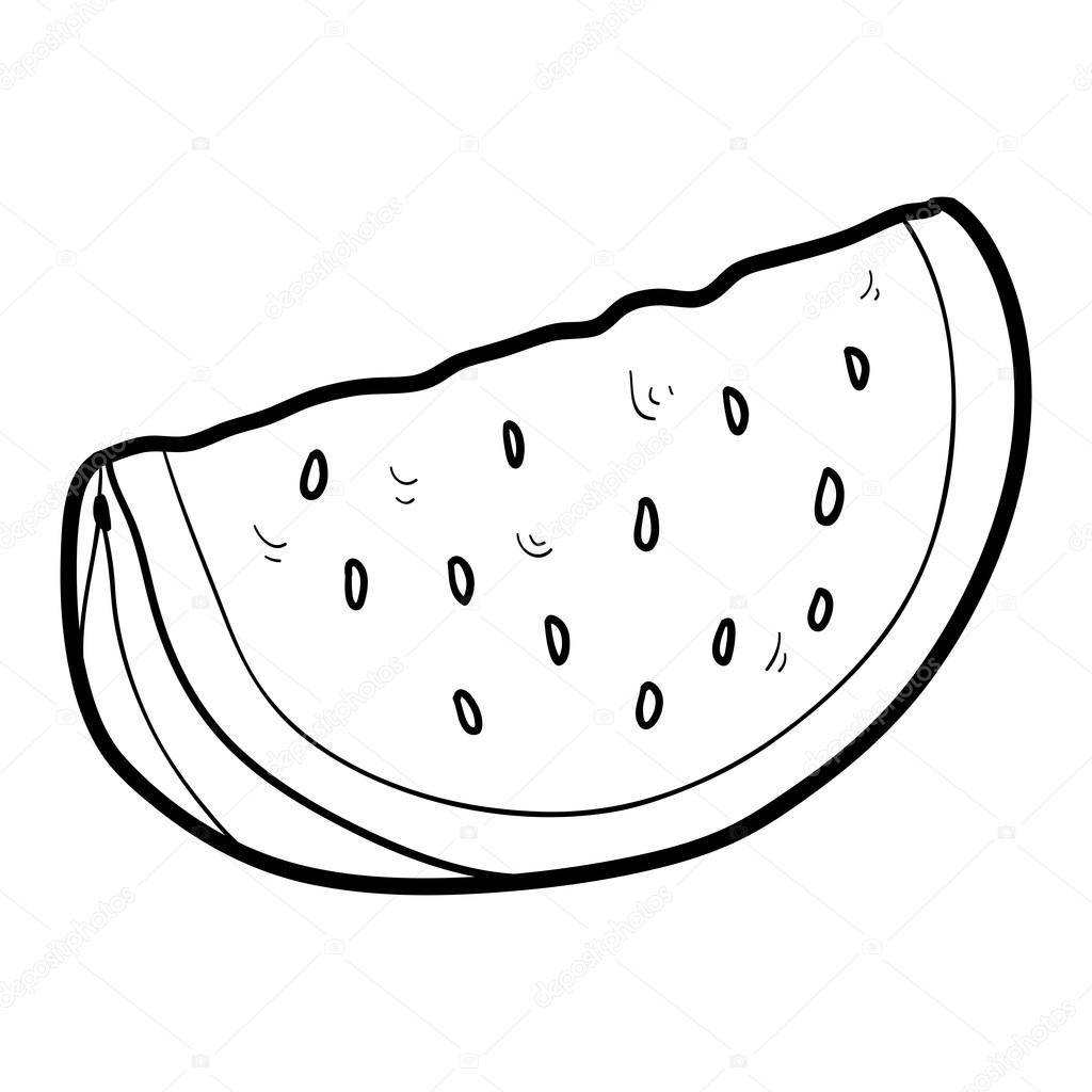 melancia desenho fácil