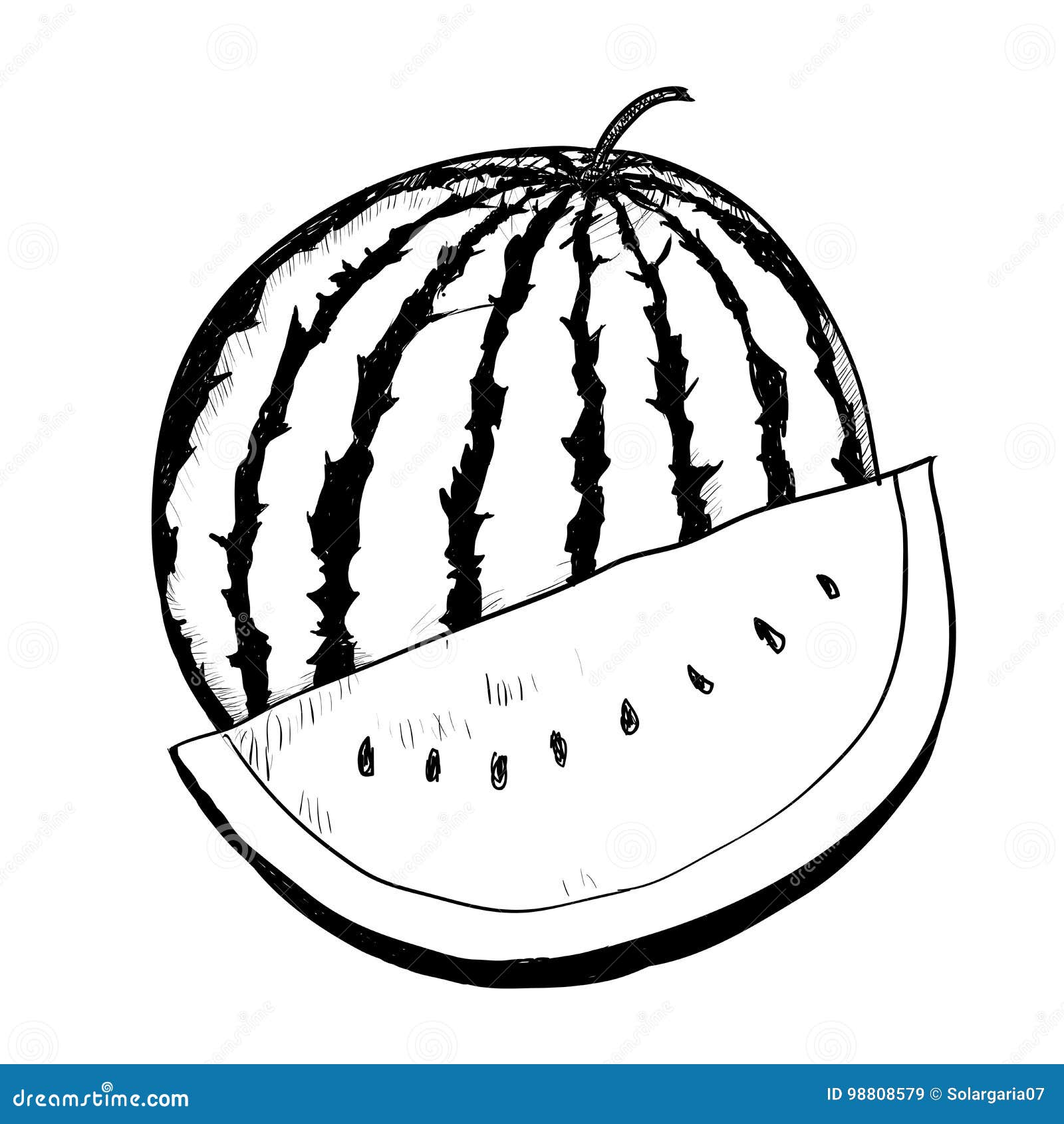 melancia desenho passo a passo