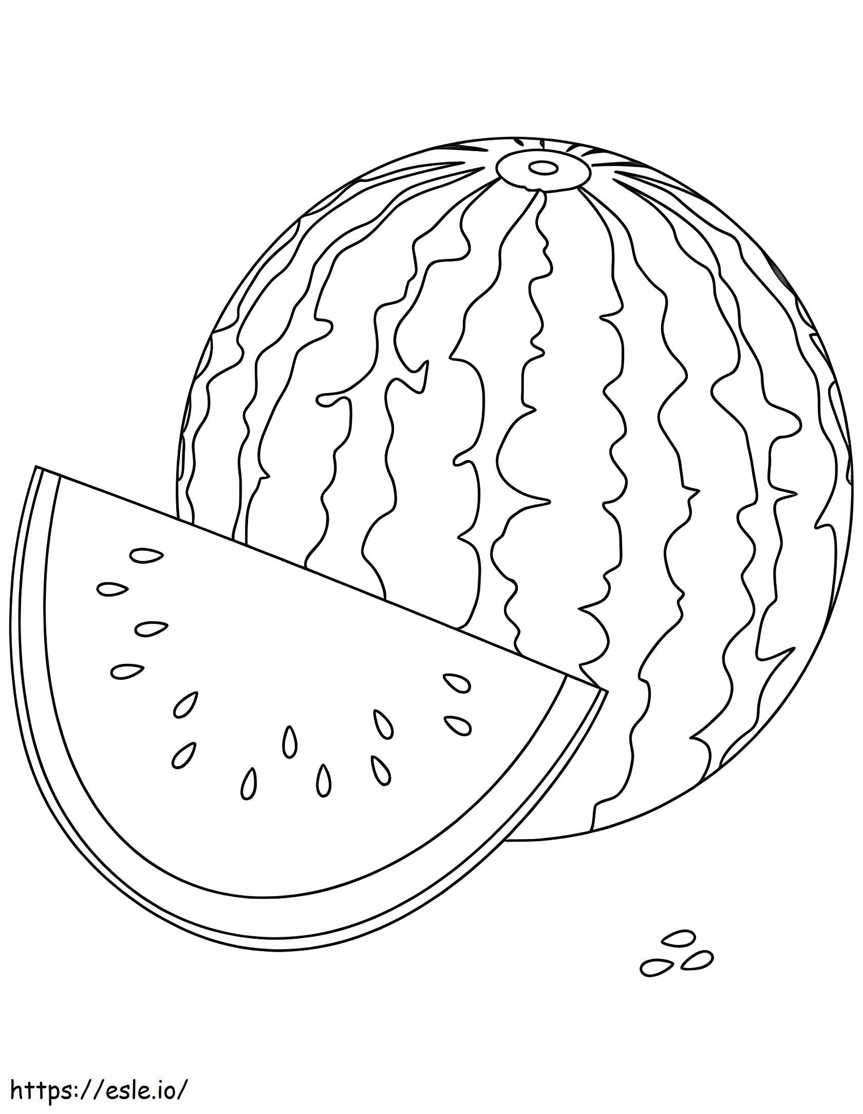 desenho de melancia para crianças
