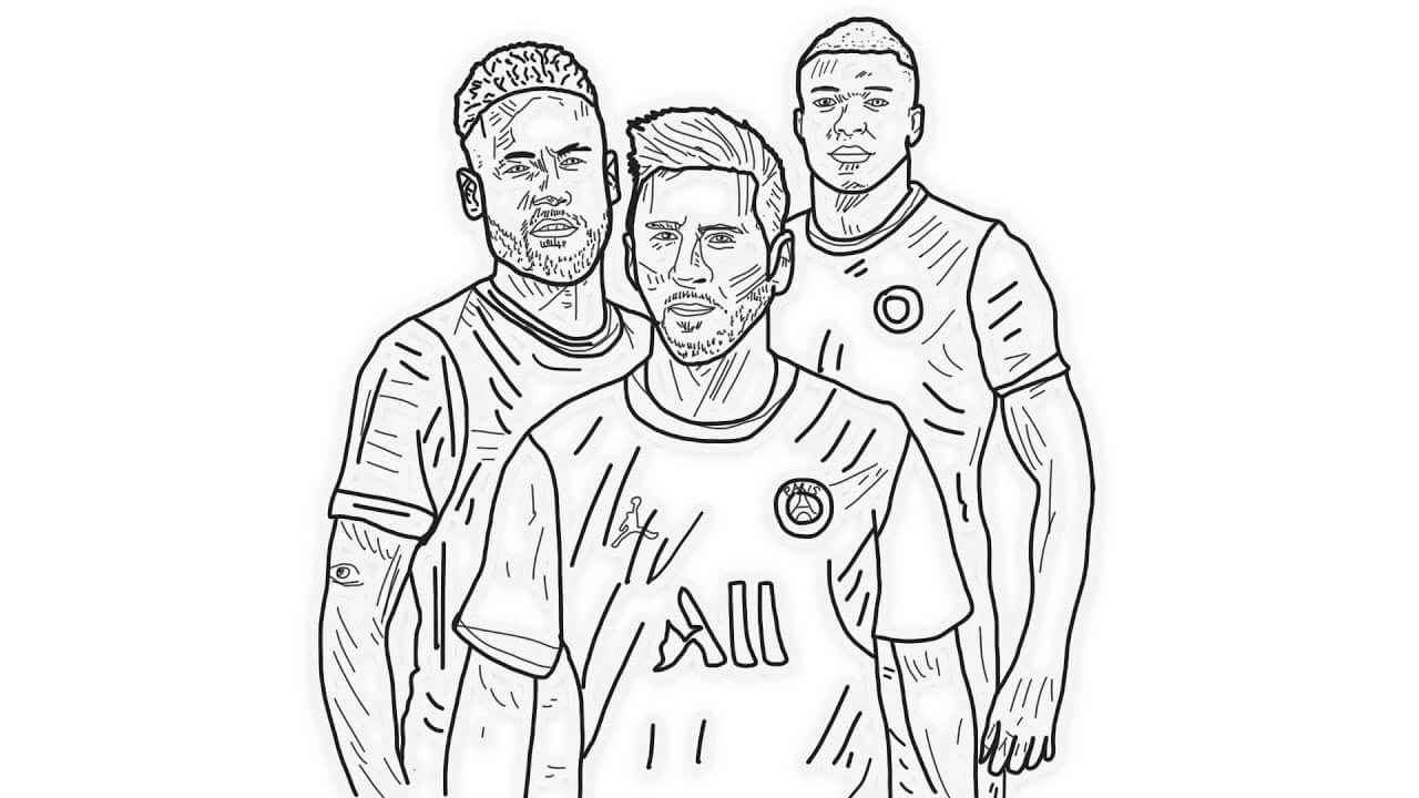 messi para pintar
