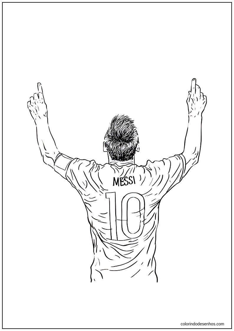 coloring pages messi