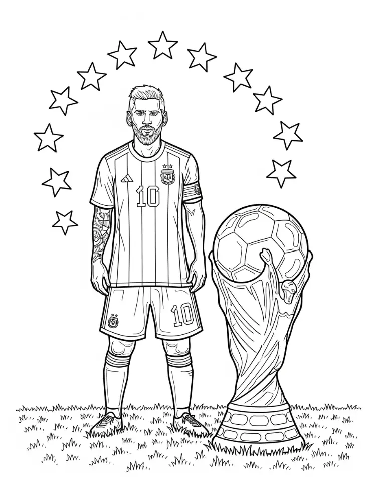 coloring pages messi
