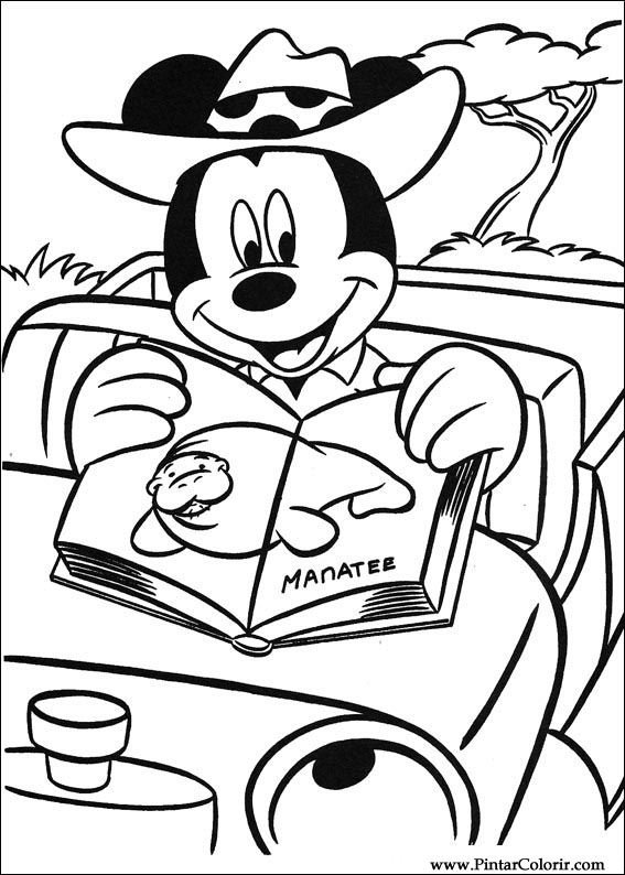 mickey mouse e pateta para colorir