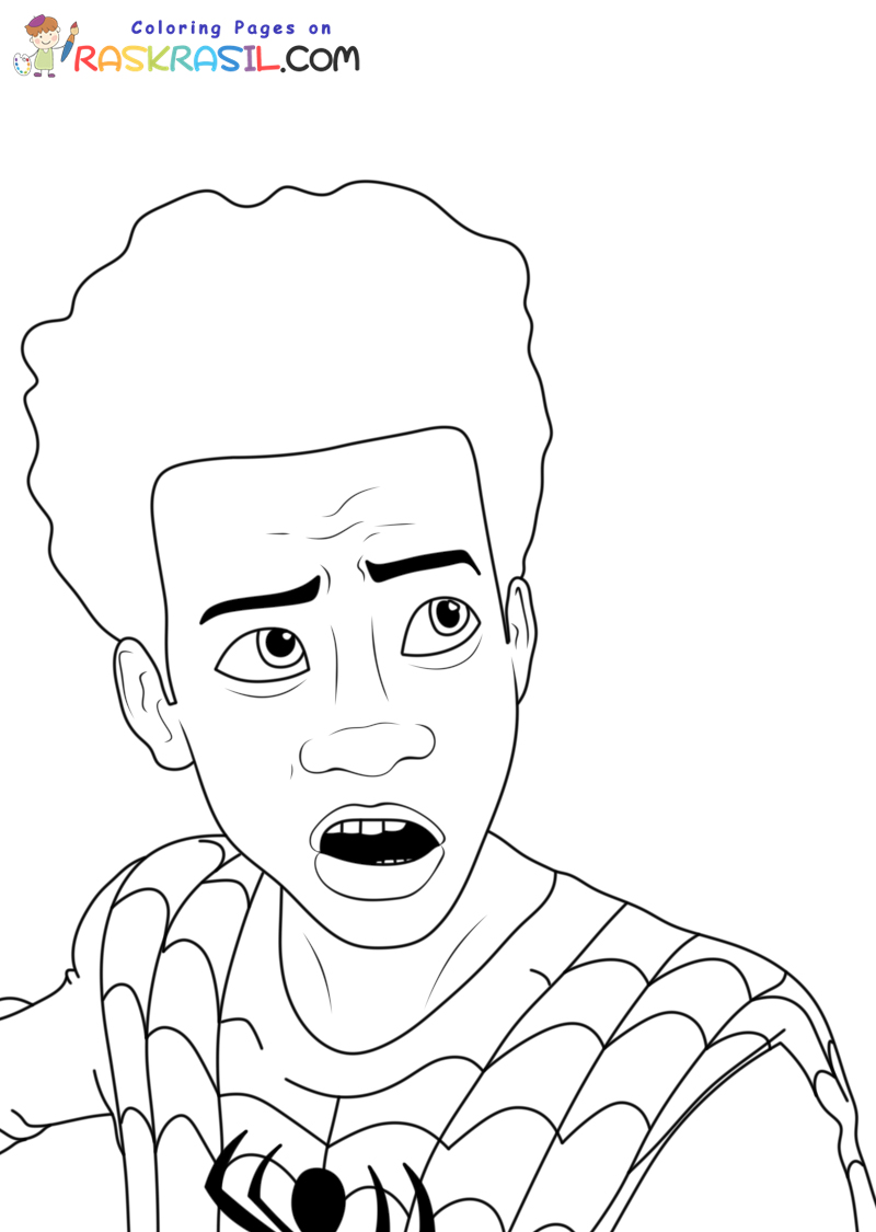 desenho do spider-man no aranhaverso