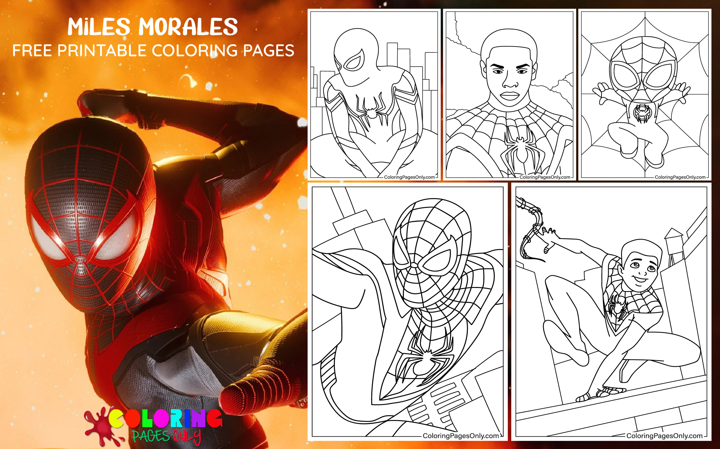 homem aranha aranhaverso para imprimir