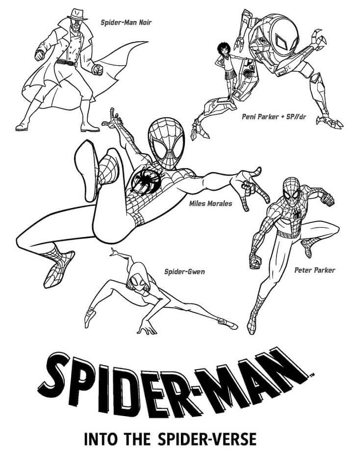 homem aranha aranhaverso para imprimir