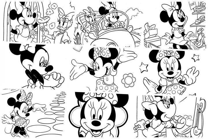 mini desenhos de animais para colorir