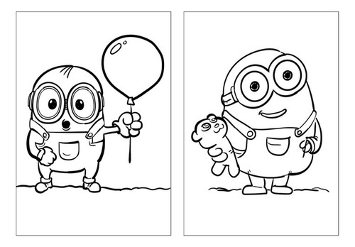 minions natal para colorir