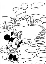 Minnie e Mickey para colorir