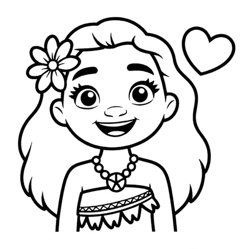 moana desenho para colorir gratis