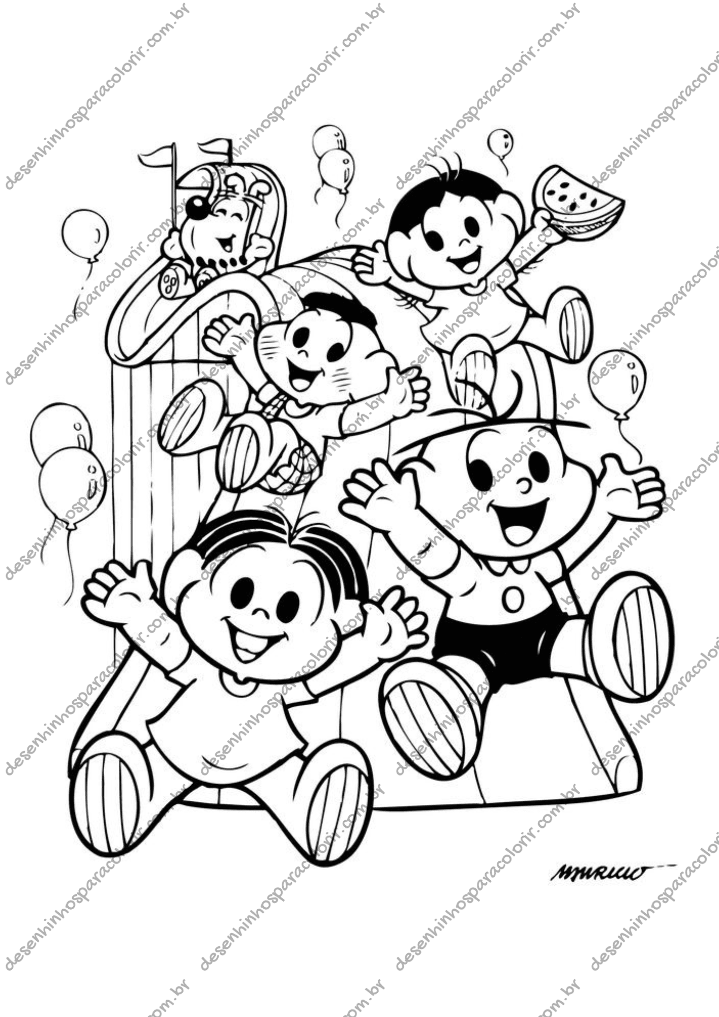 Turma da Mônica desenhos para imprimir