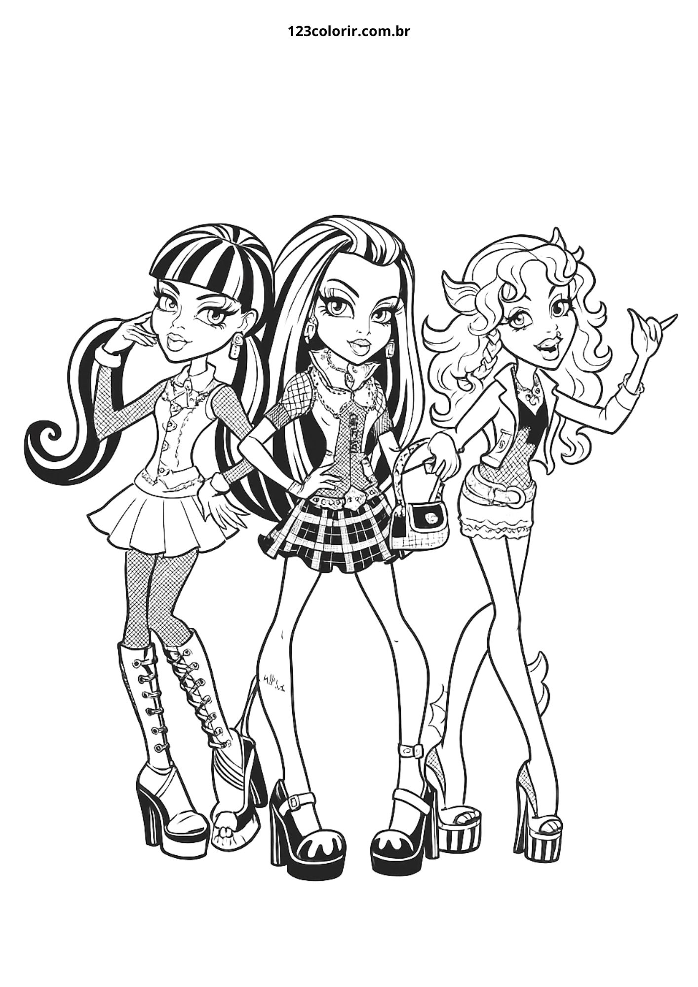 desenhos monster high para imprimir
