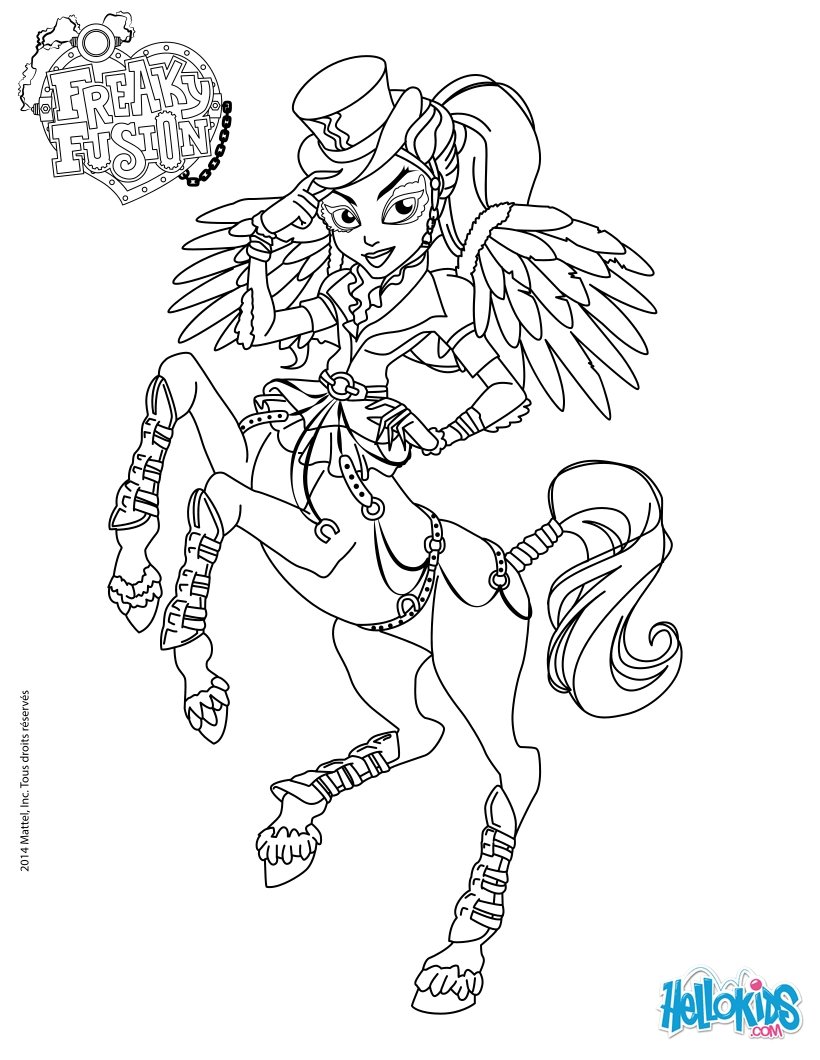 desenhos da draculaura para colorir