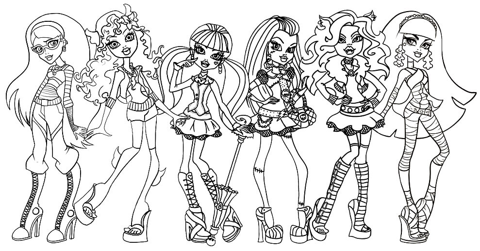 desenhos da draculaura para colorir