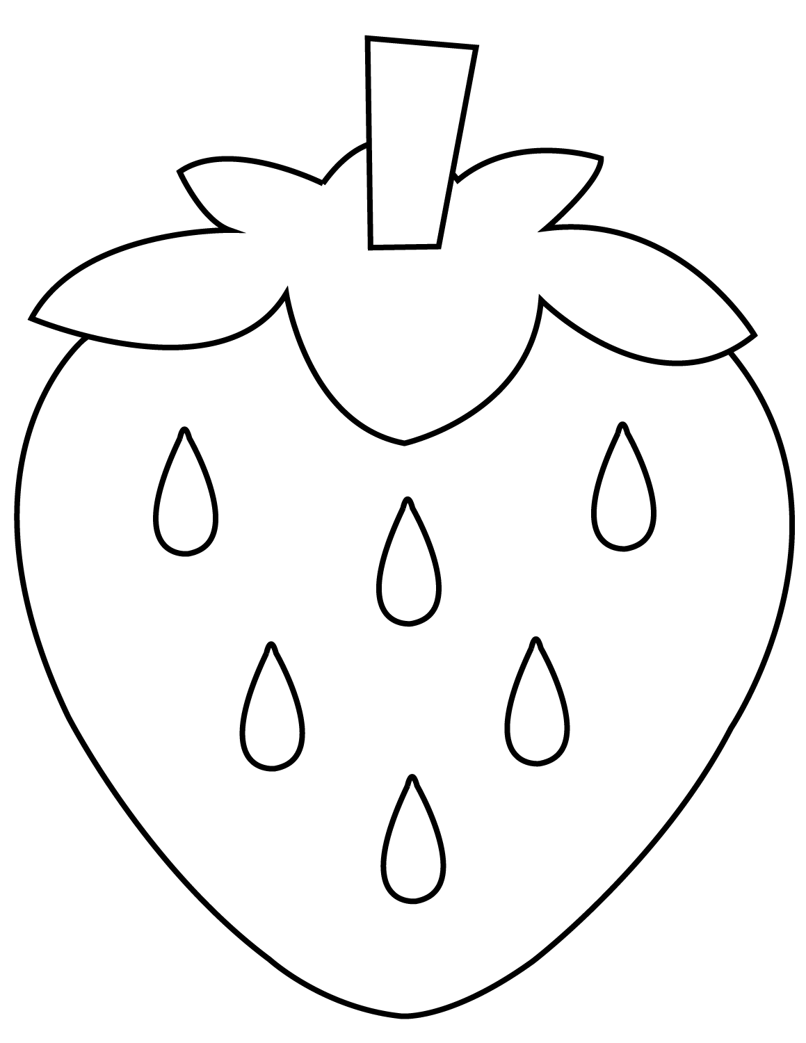 desenho de morango realista para colorir