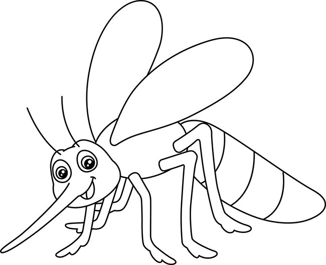 como desenhar o mosquito da dengue para crianças