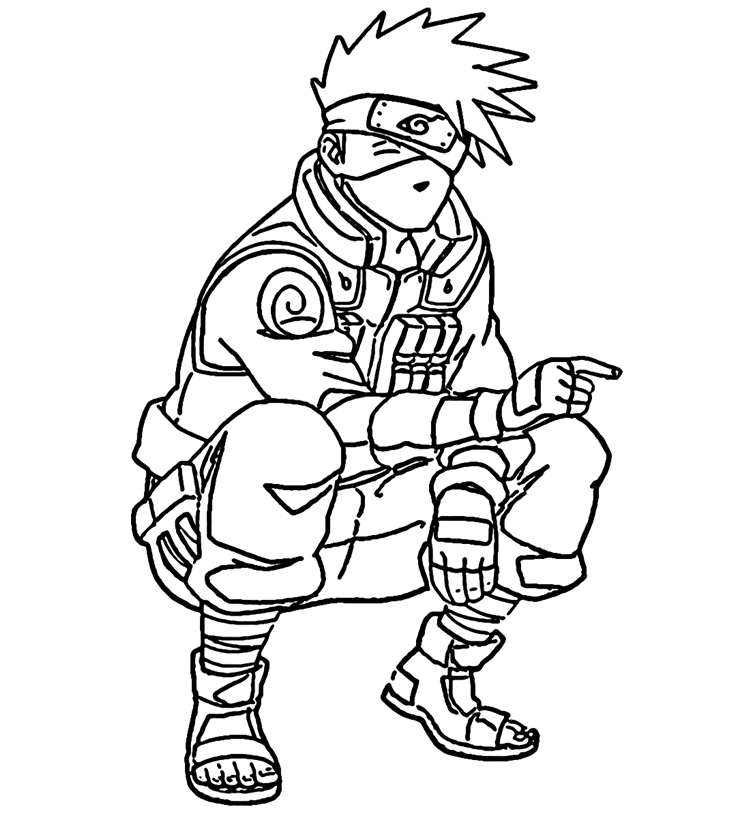naruto e gaara para colorir