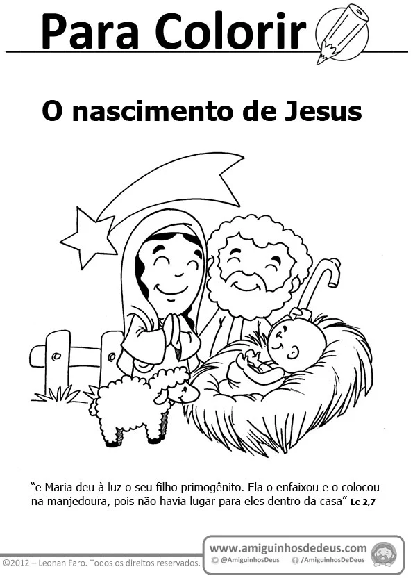 desenho menino jesus para colorir