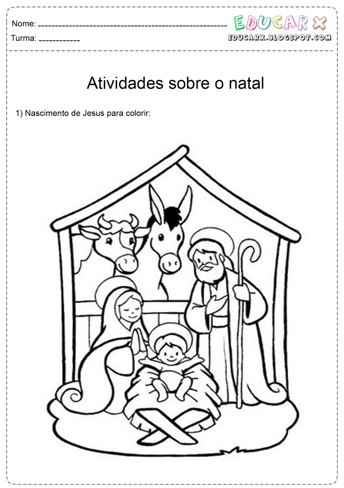 desenho estrela de belém para colorir