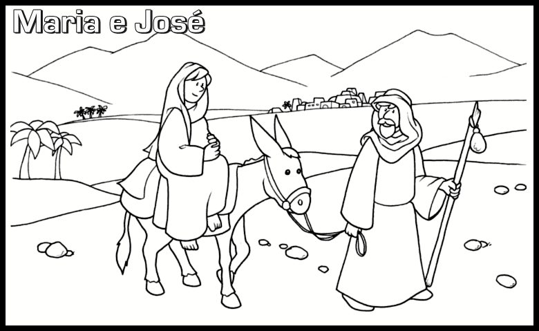 desenho nascimento de jesus para imprimir