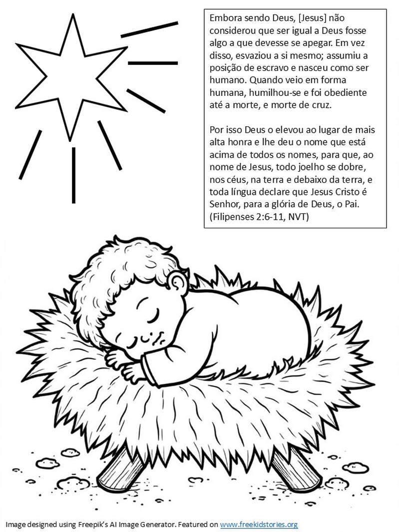 desenho menino jesus para colorir