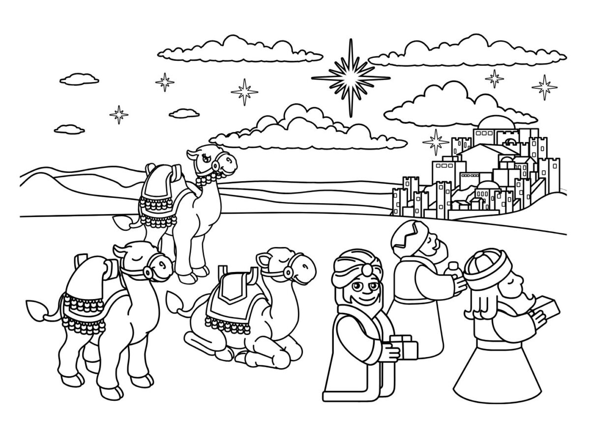 desenho maria e josé nascimento de jesus para colorir