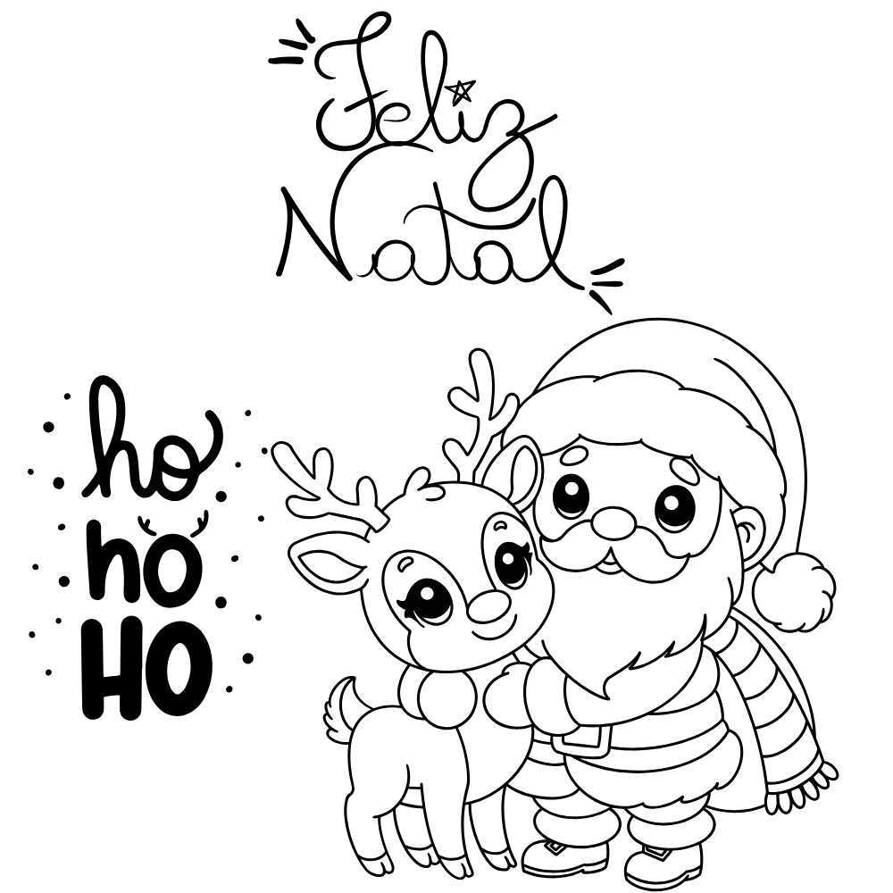 desenhos de natal para imprimir e colorir
