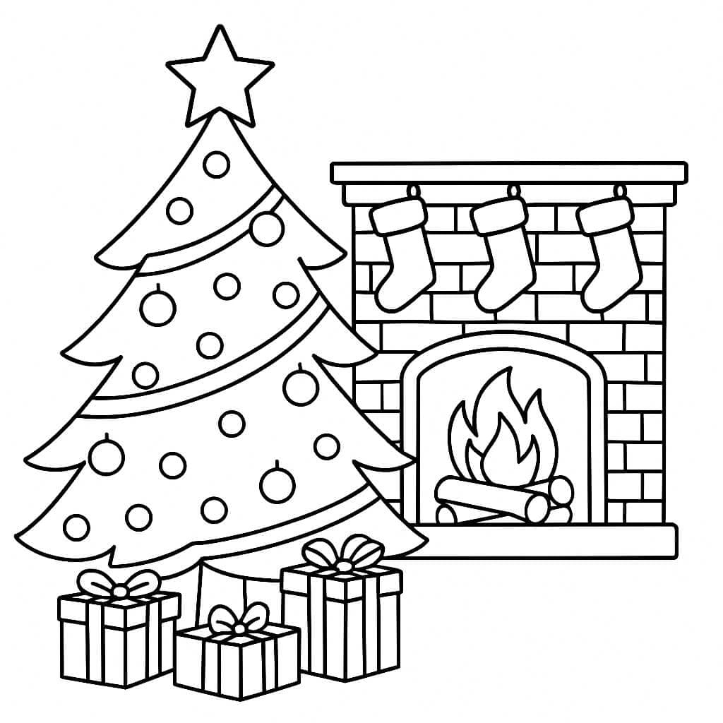 desenhos de natal simples para crianças
