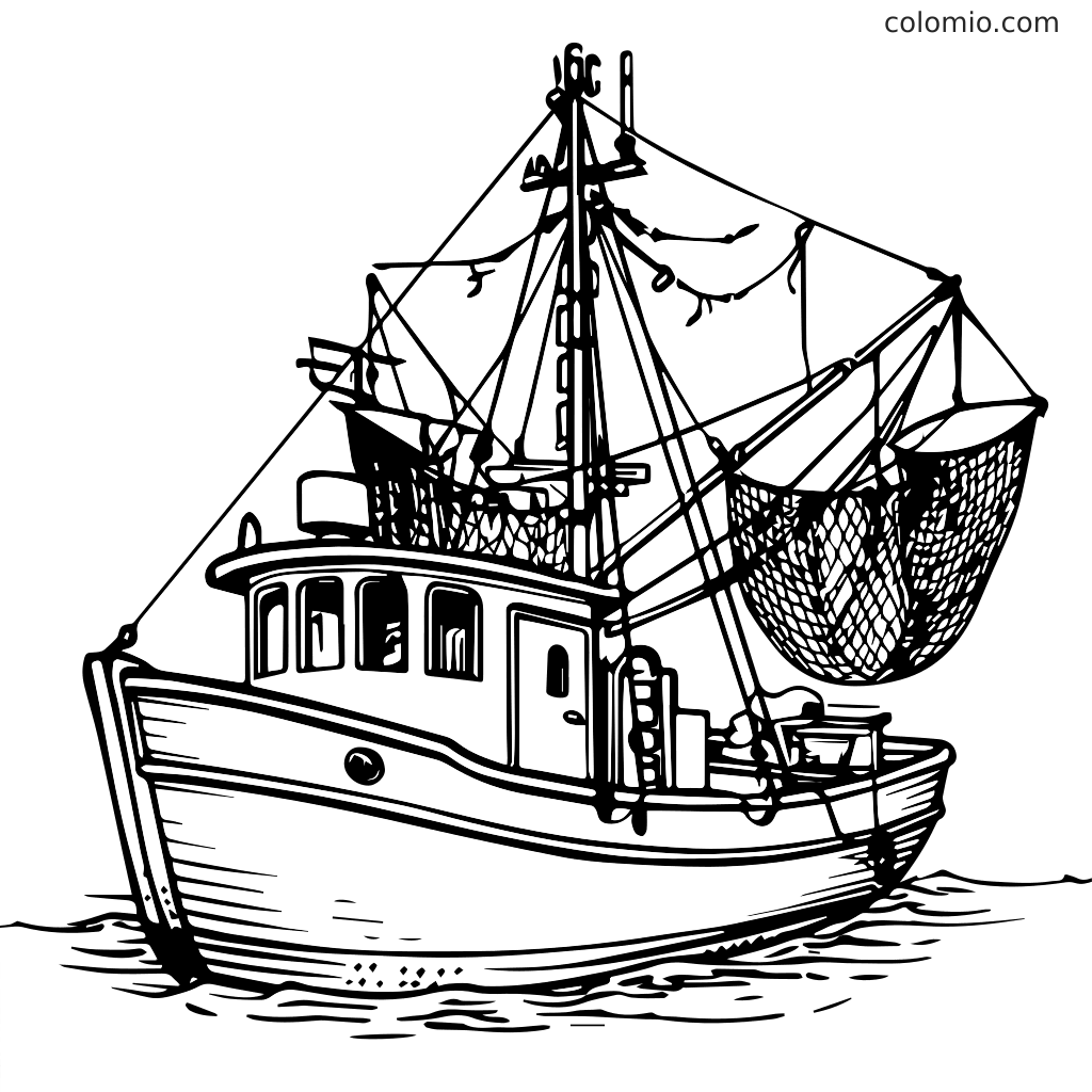desenho de navio de brinquedo para colorir