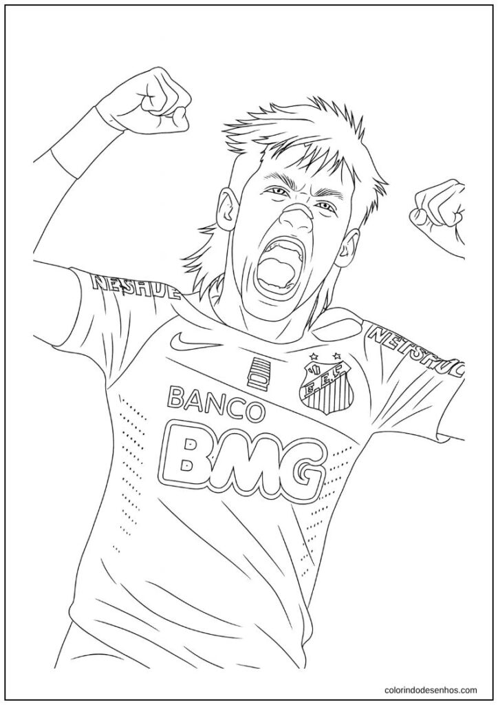 desenhos do neymar para imprimir