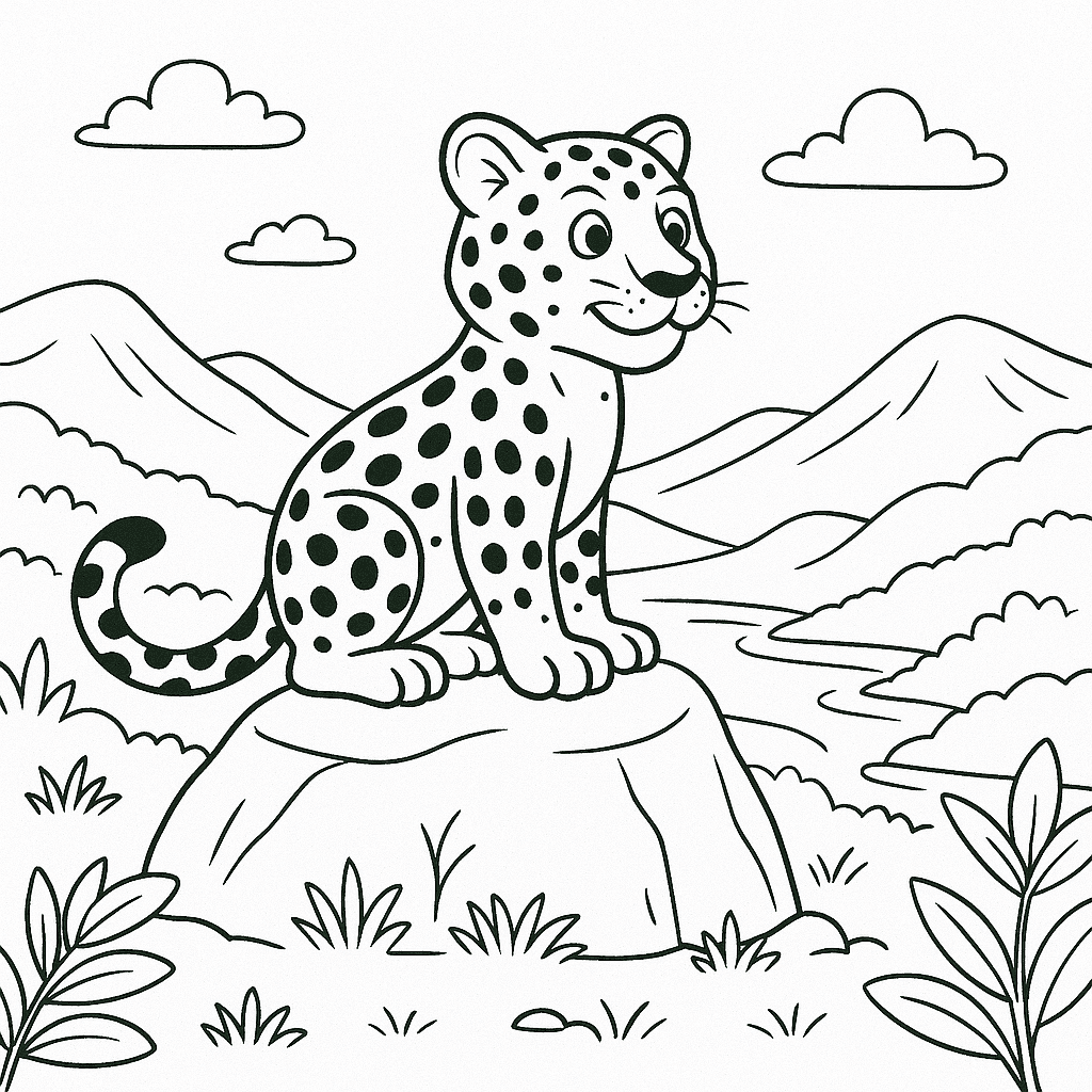 desenhos de onça pintada para atividades escolares
