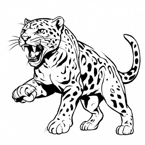 desenhos de filhotes de onça para pintar
