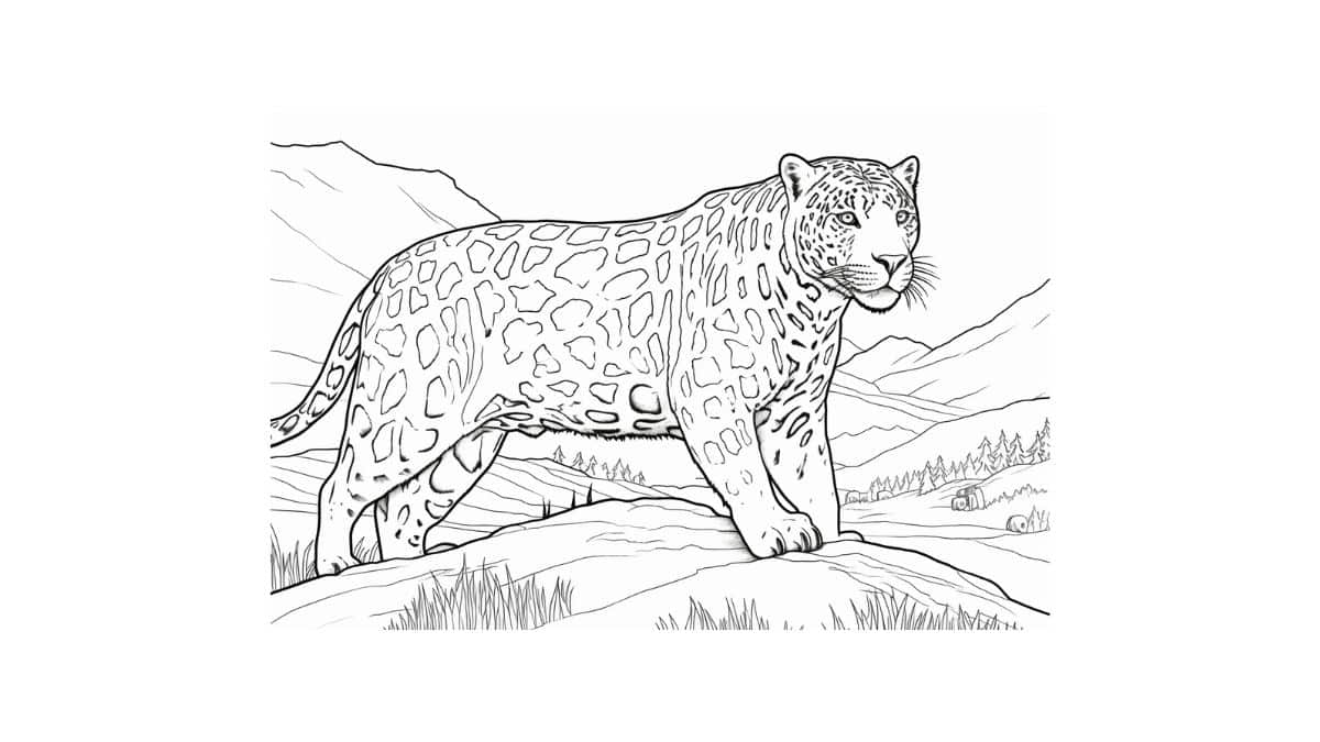desenho de onça pintada filhote para colorir