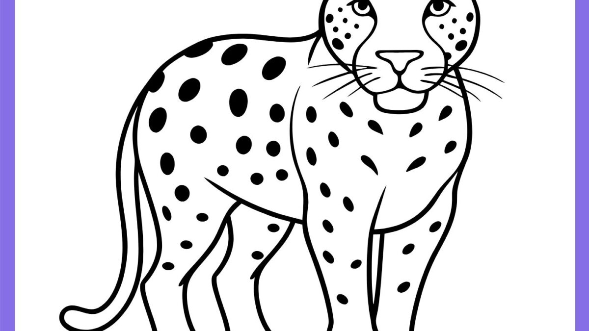 desenho onça pintada realista para colorir