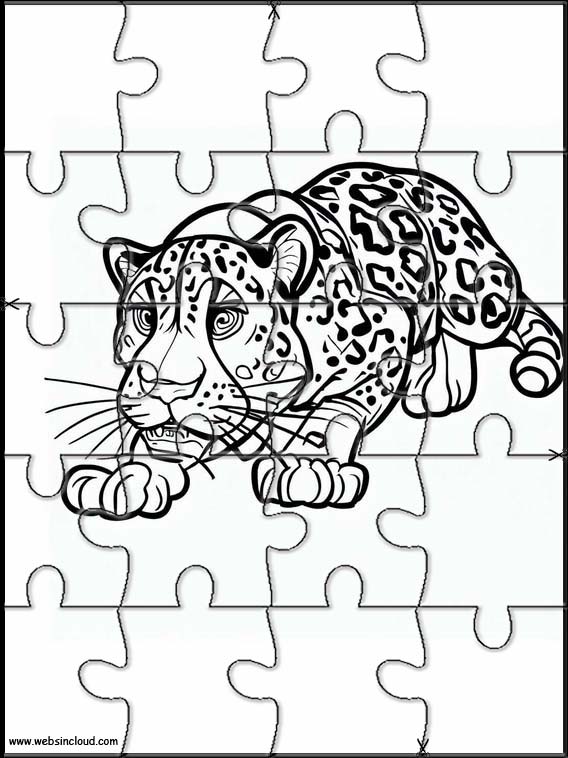 desenho de onça pintada filhote para colorir