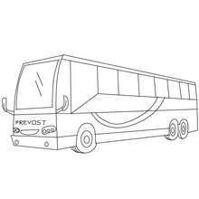 desenho de micro-ônibus para colorir