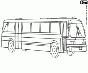 desenho de ônibus de polícia para colorir