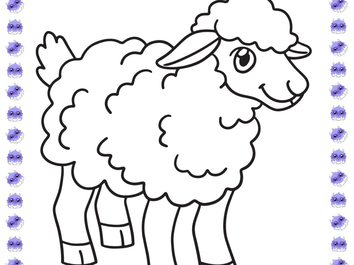 desenho de ovelha cartoon