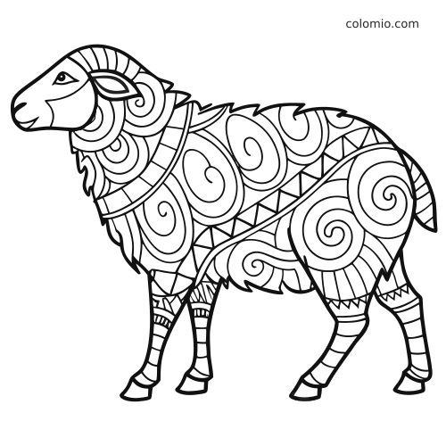 desenho de ovelha para colorir pdf