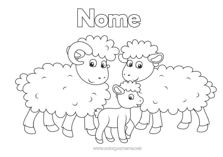 desenho de ovelha simples