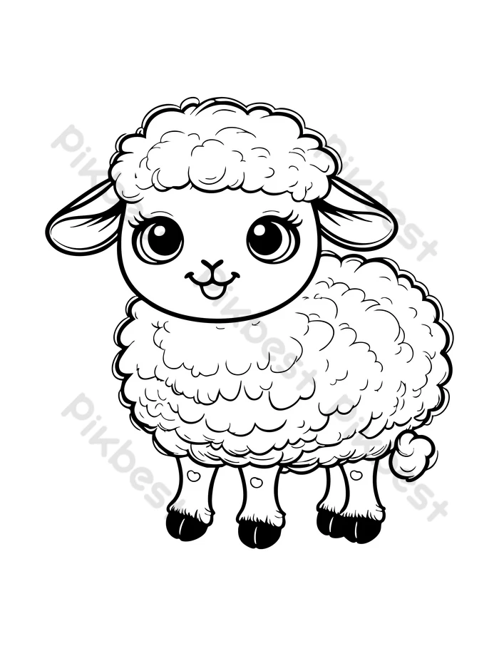desenho de ovelha para colorir Páscoa