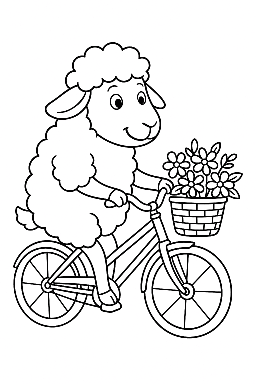 desenho de ovelha para colorir online
