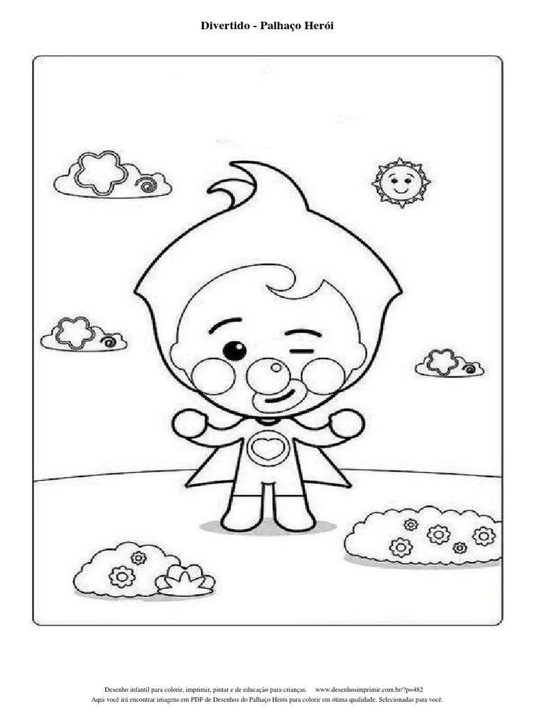 atividade infantil palhaço