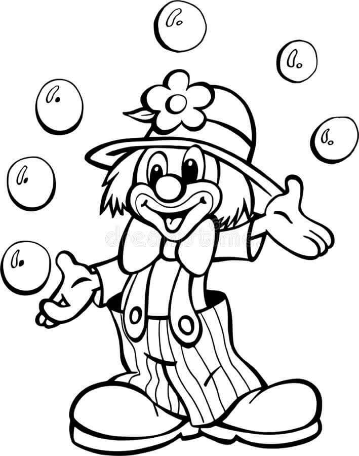 desenho de circo para colorir