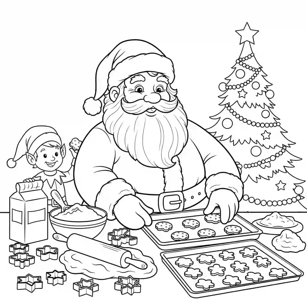 desenhos de natal papai noel