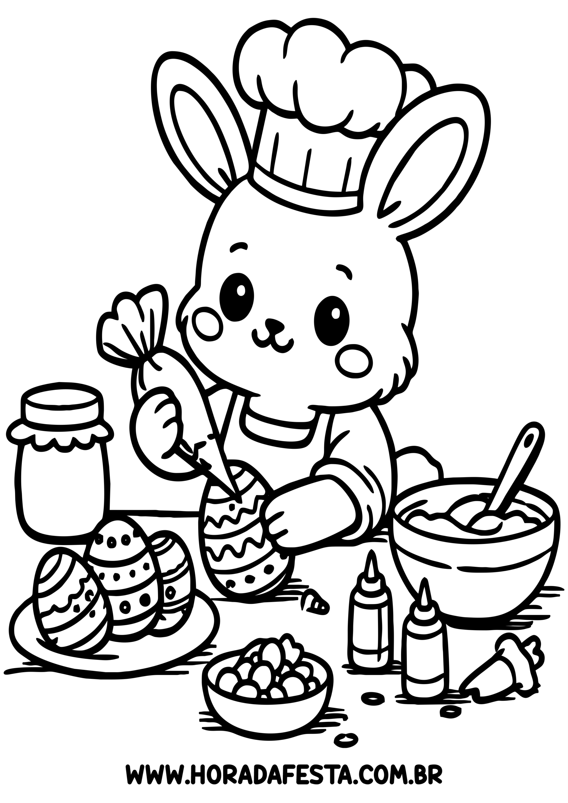 desenhos de páscoa para imprimir e colorir