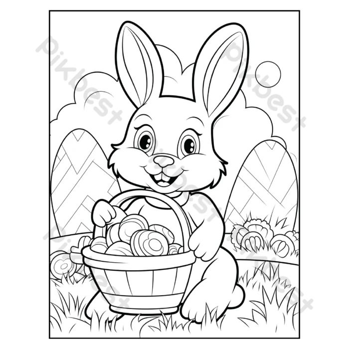páscoa para colorir online