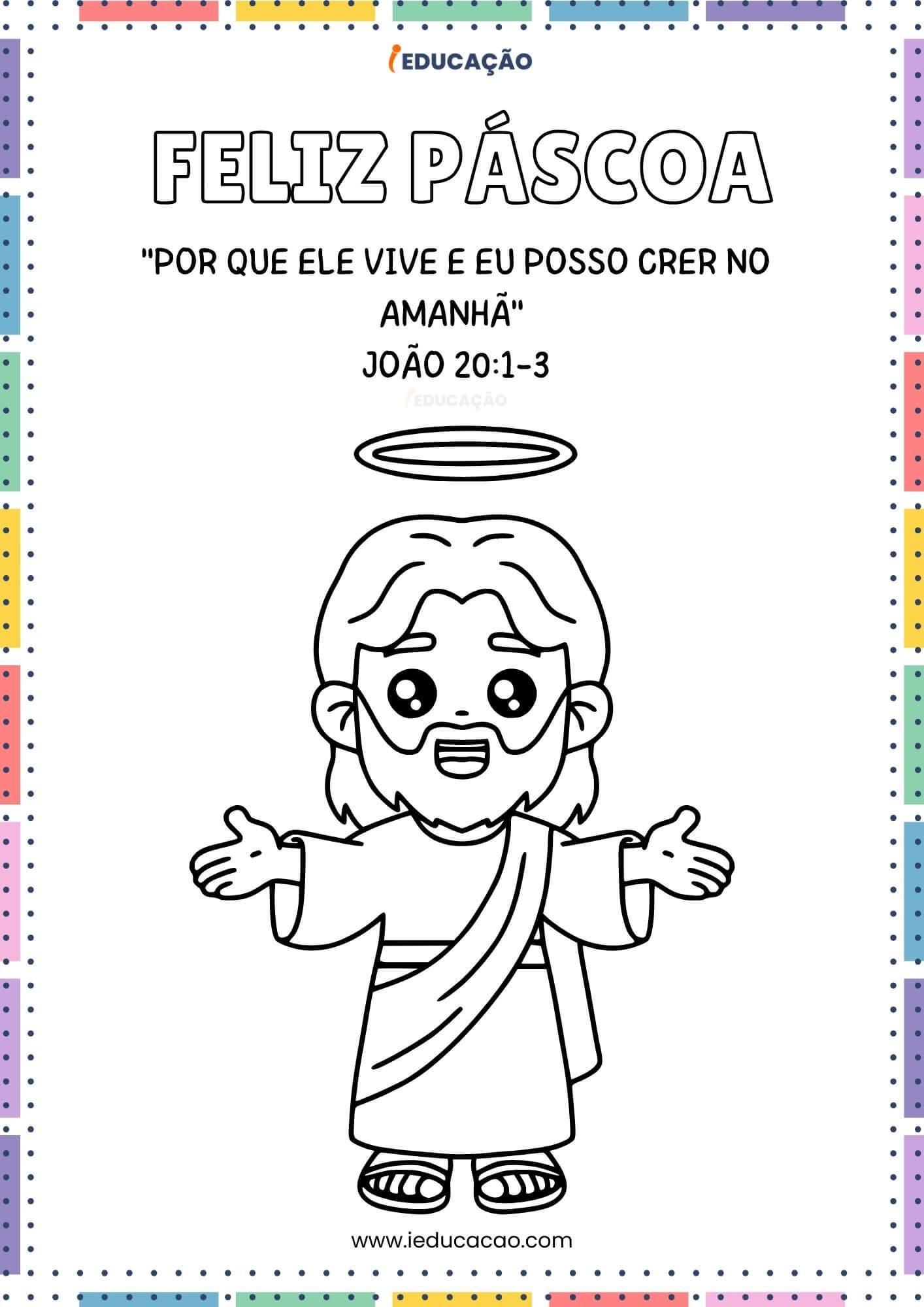 coelhinho da páscoa para colorir
